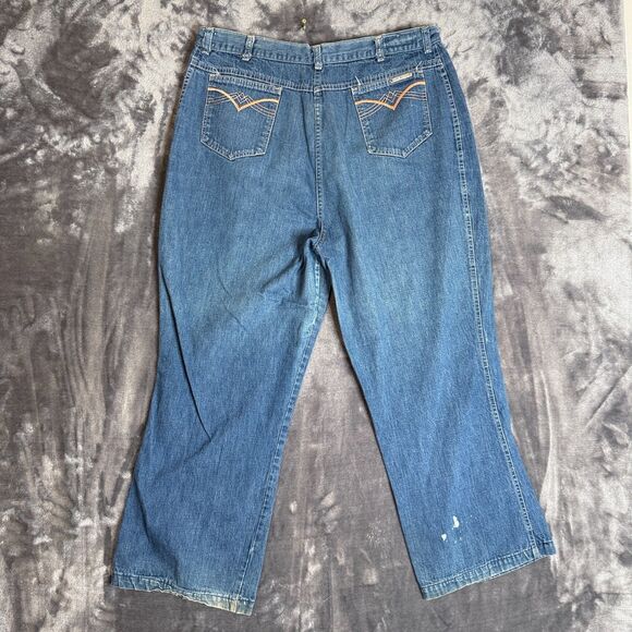 Live Ins Wide Leg Pants Size 38x26 Bag Casual Fit Straight Leg Normal Wash - Picture 7 of 7